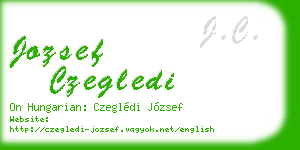 jozsef czegledi business card
